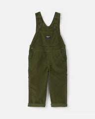 Toddler Corduroy Overalls - Olive Green