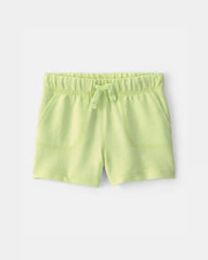 Baby Boy French Terry Shorts - Green