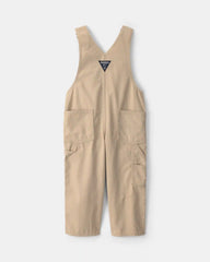 Toddler Train Overalls - Khaki