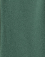 Boys Fleece Wide-Leg Pants - Olive Green
