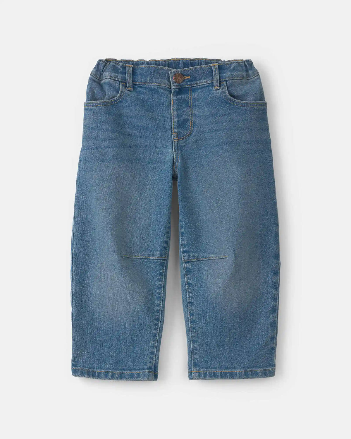Toddler Girl Denim Barrel Jeans - Medium Wash