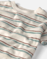 Baby 2-Piece Terry Top & Short Set Made with Organic Cotton in Stripes