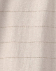 Boys Striped Henley T-Shirt - Tan