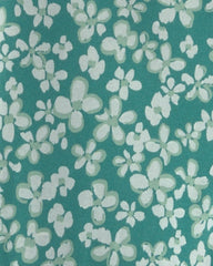 Girls Floral Cotton Pull-On Stretch Flare Leggings - Green