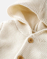 Toddler Organic Cotton Signature Stitch Cardigan