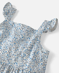 Toddler Girl Organic Cotton Tiered Dress in Meadow Bloom