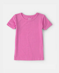 Toddler Girl PurelySoft Short-Sleeve Snug Fit 2-Piece Pajama Set - Pink