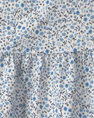 Toddler Girl 2-Pack Organic Cotton Knit Tanks in Meadow Bloom