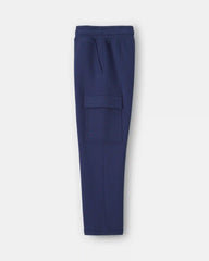Boys Fleece Cargo Pants - Navy Blue
