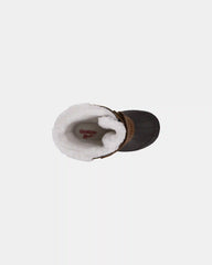 Boys Teddy Fleece Boots - Brown/Black