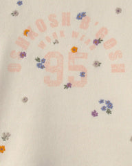 Toddler Girl 'OshKosh' French Terry Pullover Sweatshirt - Cream