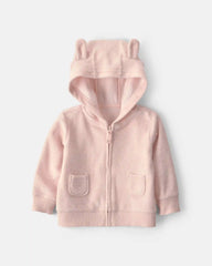 Baby Girl 3-Piece Bunny Terry Layering Set - Pink