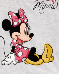 Kid Minnie Mouse Loose Fit 2-Piece Pajamas - Grey