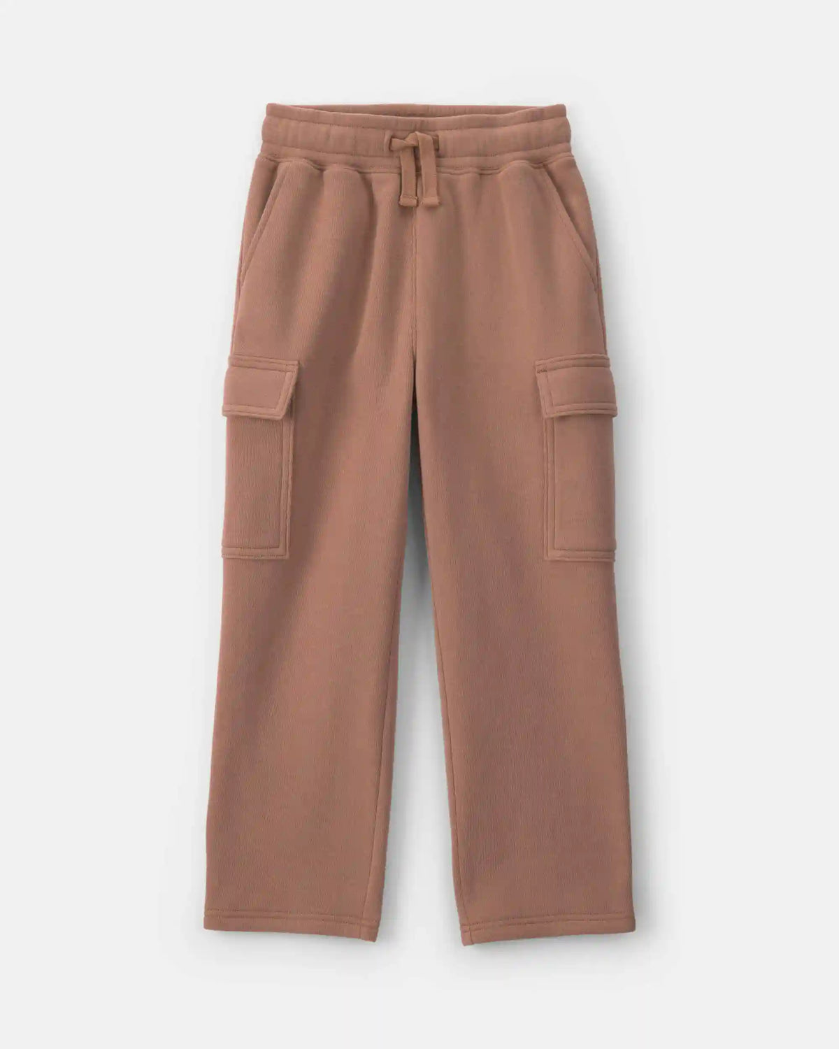 Boys Fleece Cargo Pants - Tan