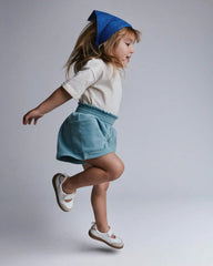 Toddler Girl Swing Shorts with Pockets - Light Blue