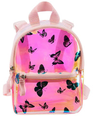 Butterfly Iridescent Mini Backpack - Pink