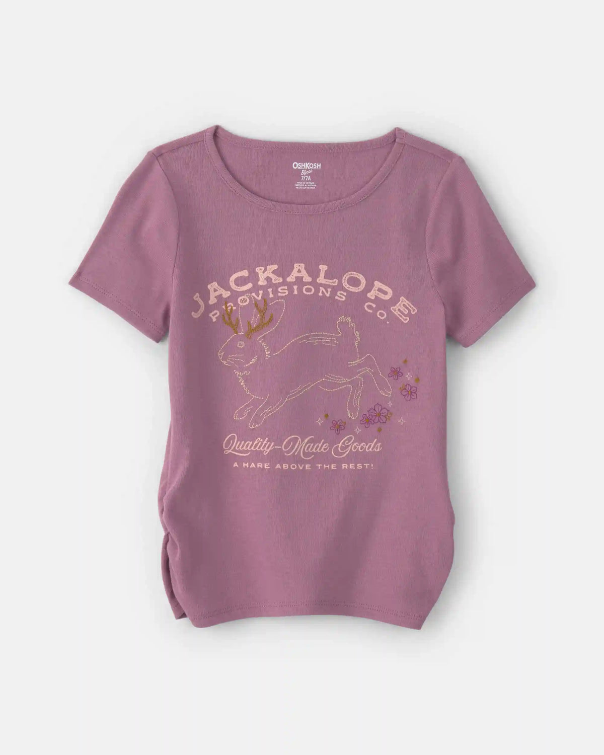 Girls 'Jackalope Provisions' Graphic Tee - Purple