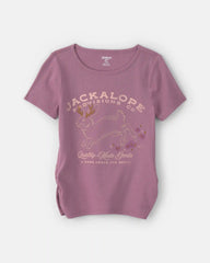 Girls 'Jackalope Provisions' Graphic Tee - Purple