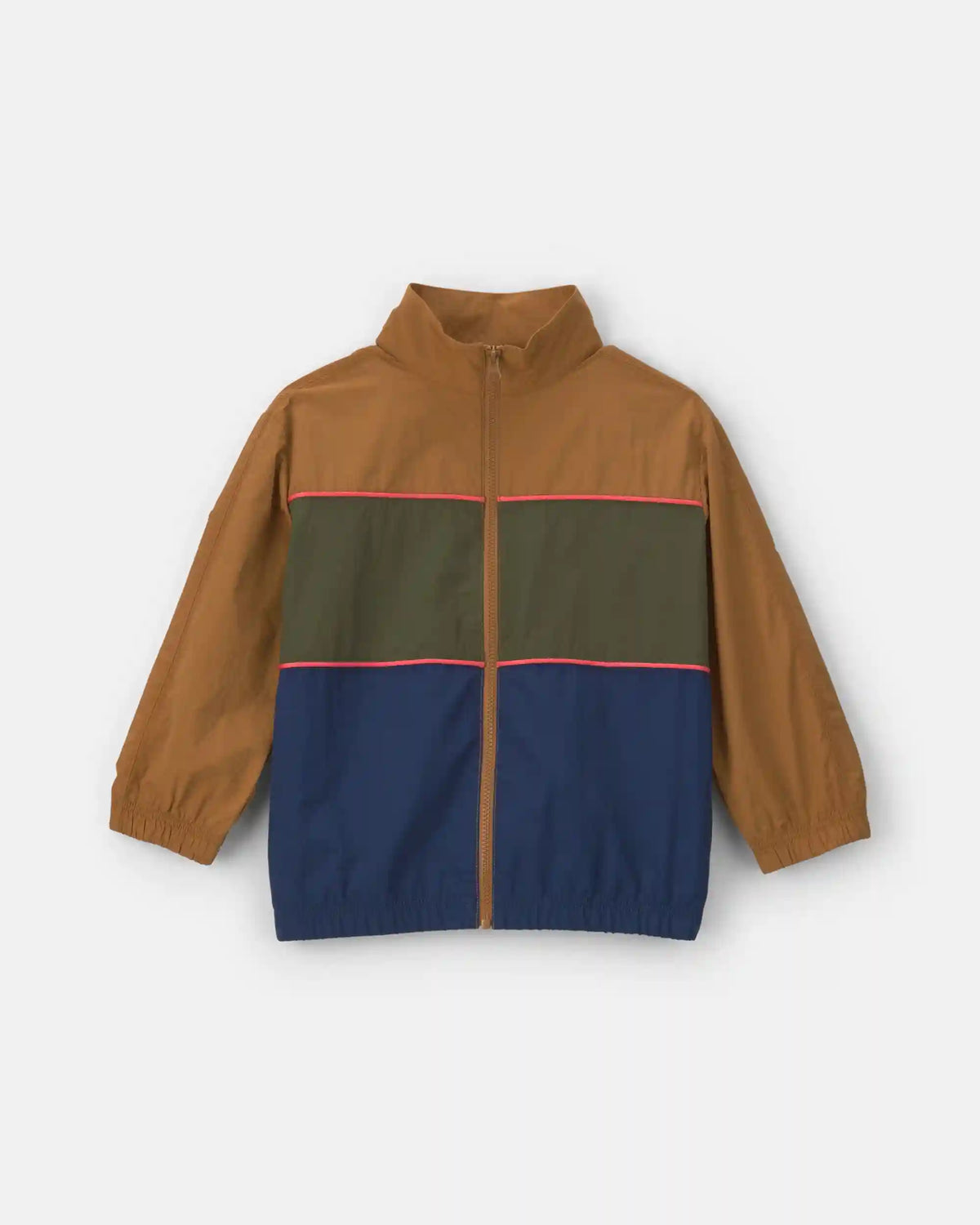 Boys Color Block Active Zip-Up Jacket
