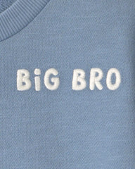 Toddler Boy  Organic Cotton Big Bro Pullover