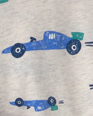 Toddler Boy 3-Piece Color Block Fleece Top & Pant Set - Navy Blue/Grey