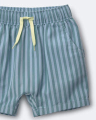 Toddler Boy Playground Shorts in Stripes - Blue