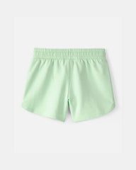 Girls French Terry Shorts - Green