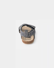 Baby Boy Striped Sandals - Black