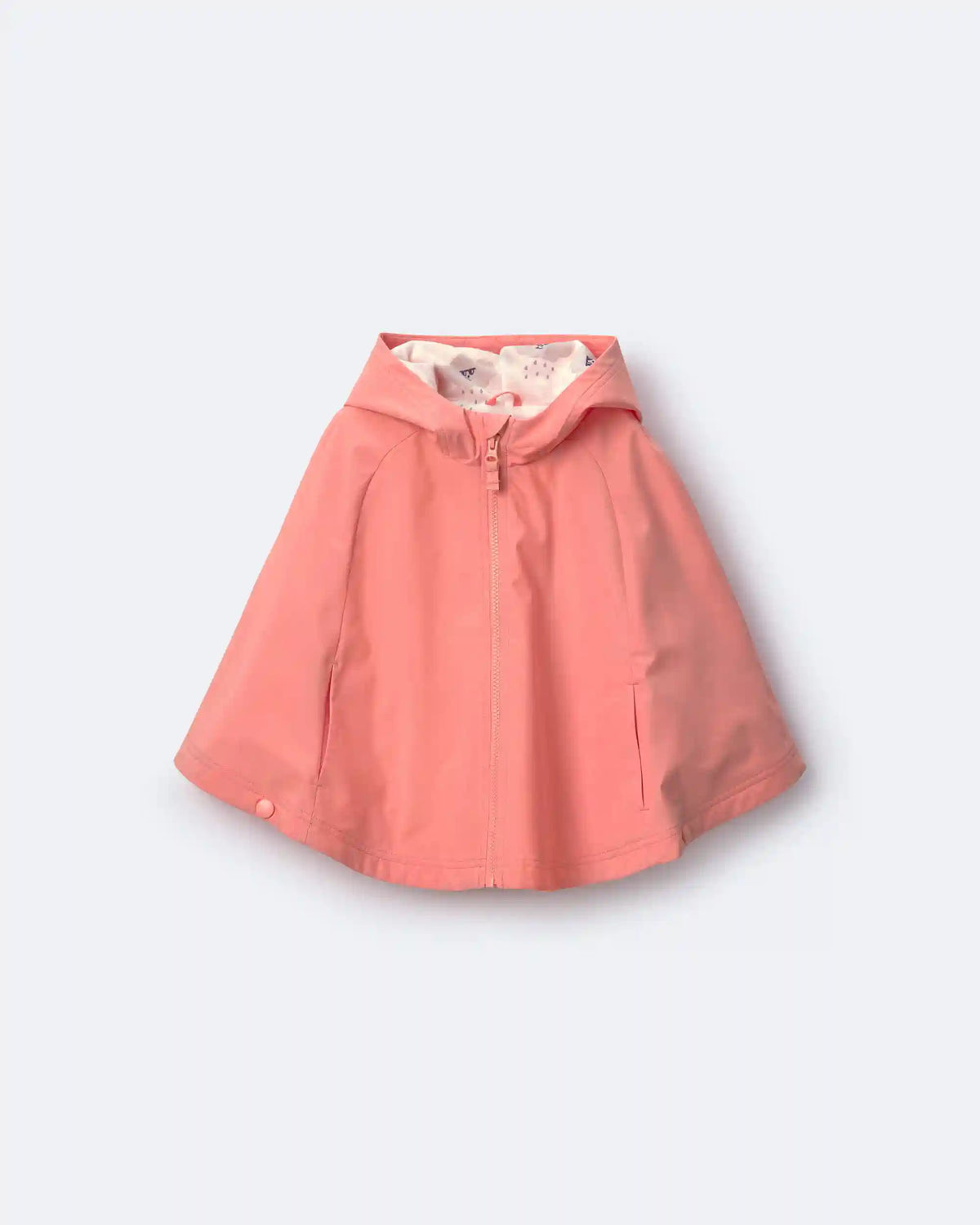 Toddler Girl Rain Poncho - Coral