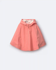 Toddler Girl Rain Poncho - Coral