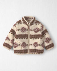 Baby Recycled Southwestern Teddy Fleece Jacket