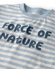 Kids Organic Cotton 'Force of Nature' Tee in Stripes