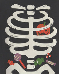 Baby 2-Piece Halloween Glow in the Dark Skeleton 100% Cotton Snug Fit Pajama Set - Black