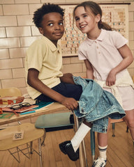 Boys Stretch Chino Uniform Shorts - Navy