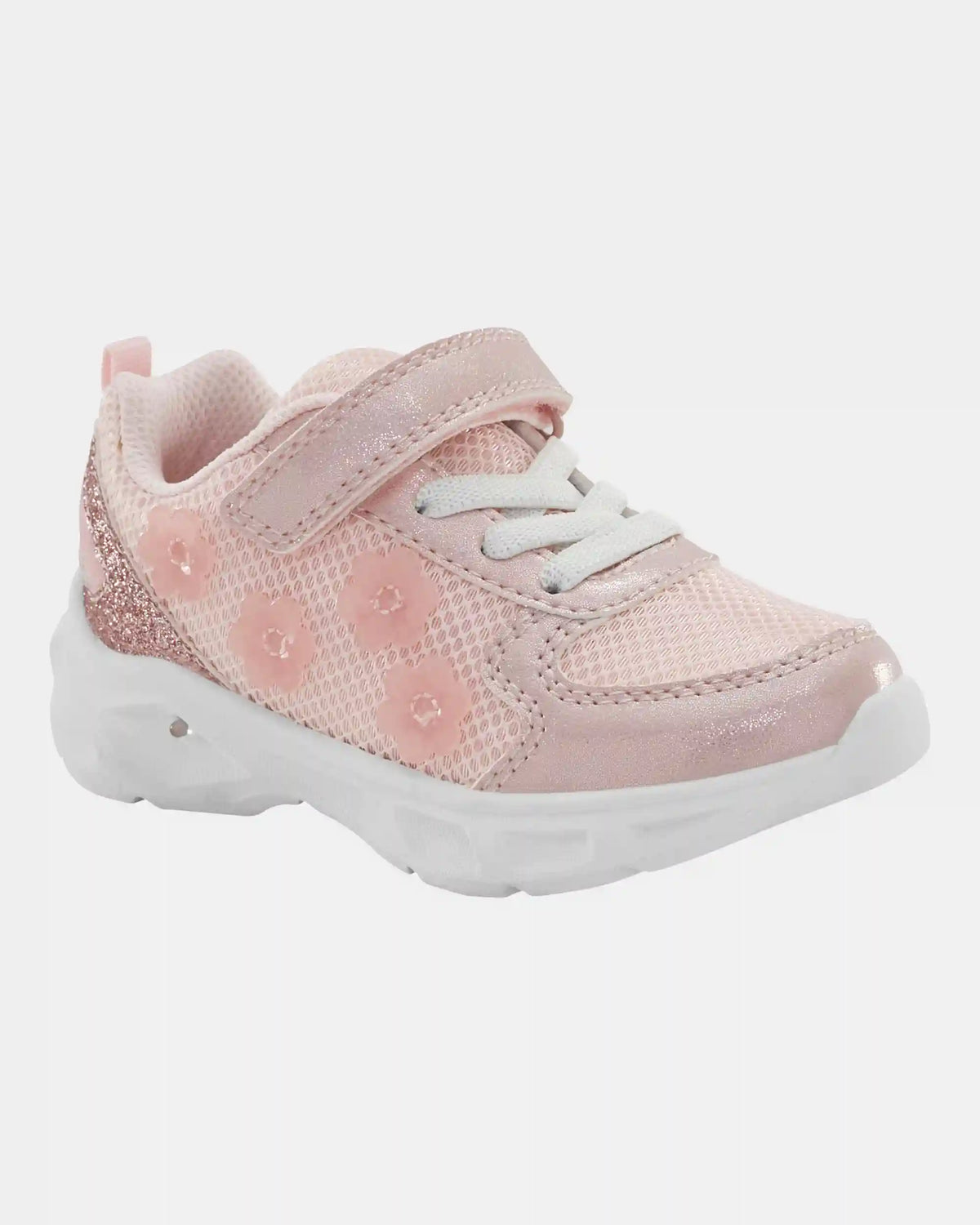 Toddler Glitter Light Up Sneakers - Pink