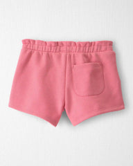 Toddler Girl French Terry Shorts Made with Organic Cotton