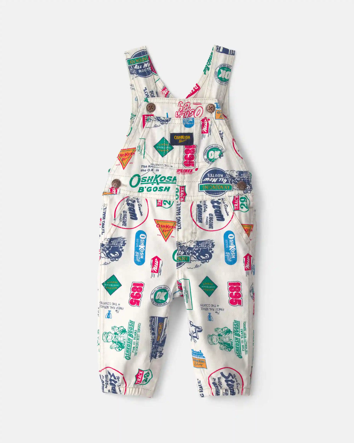 Baby Boy Vintage Logo Overalls