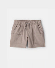 Toddler Boy Woven Pocket Shorts - Taupe