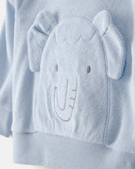 Baby Boy 3-Piece Elephant Terry Layering Set - Blue