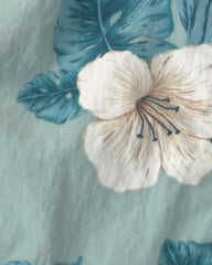 Baby Boy Recycled Swim Trunks in Blue Hibiscus