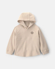 Toddler Boy Long-Sleeve Hooded Top - Tan