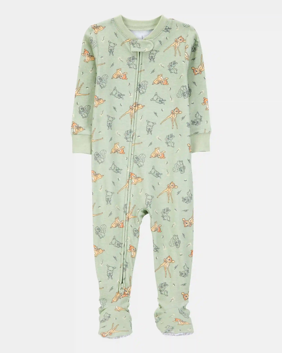Baby Girl Bambi Snug Fit Cotton Footie 1-Piece Pajamas
