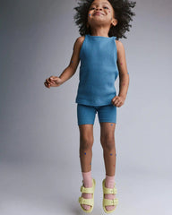 Toddler Girl Brooklyn Bike Shorts - Blue