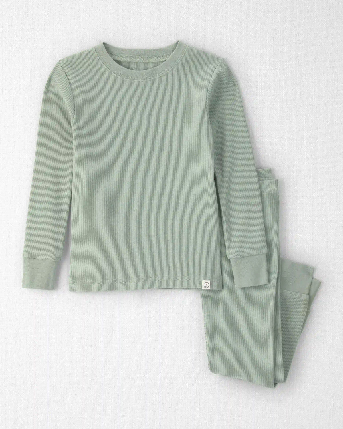 Toddler 2-Piece Organic Cotton Ribbed Pajamas