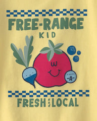 Toddler Farmers Market Graphic Tee - Yellow
