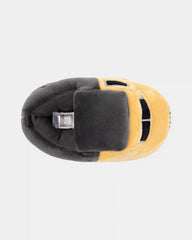 Toddler Boy Truck Slippers - Yellow/Grey