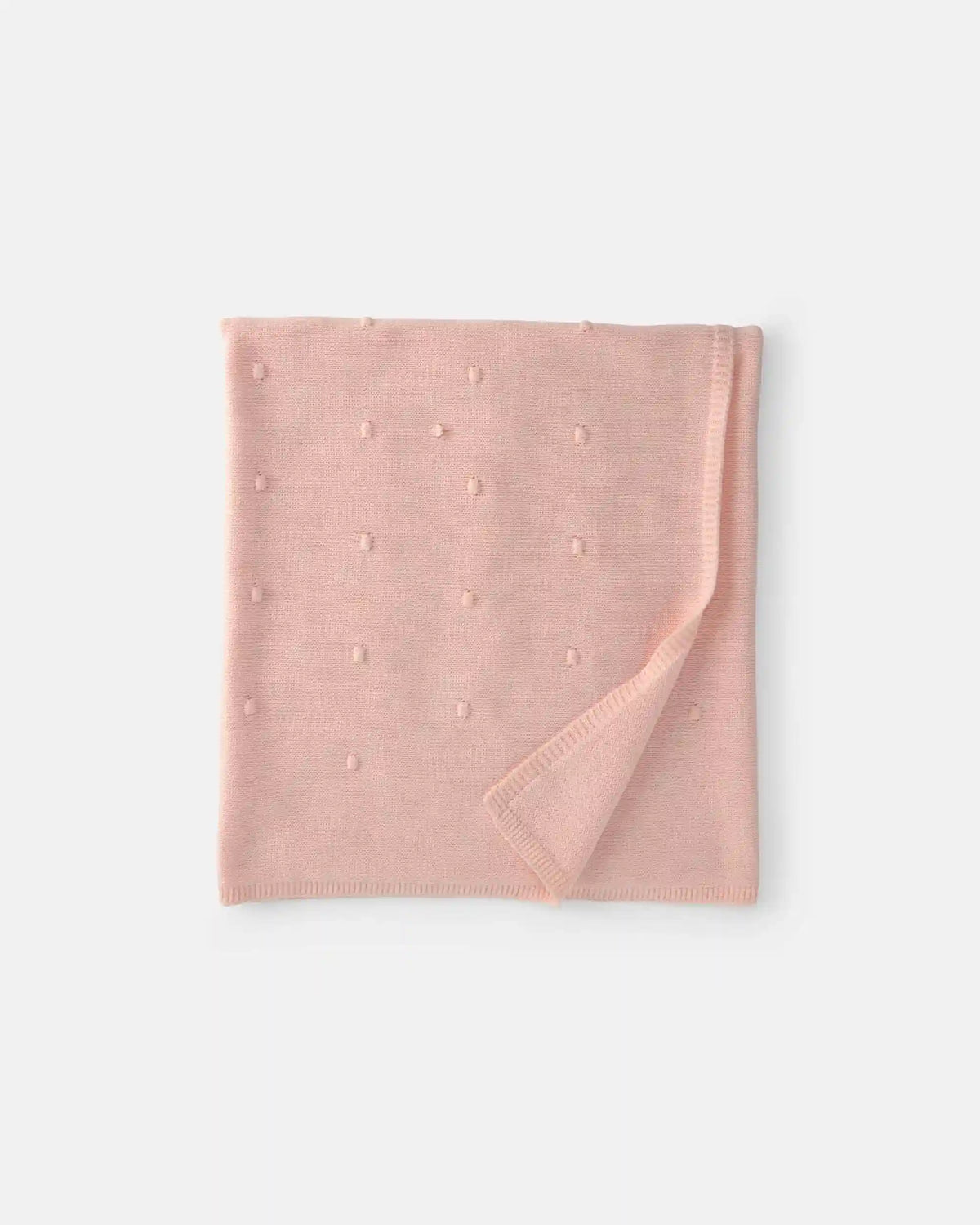 Baby Girl Knit Dot Blanket - Pink