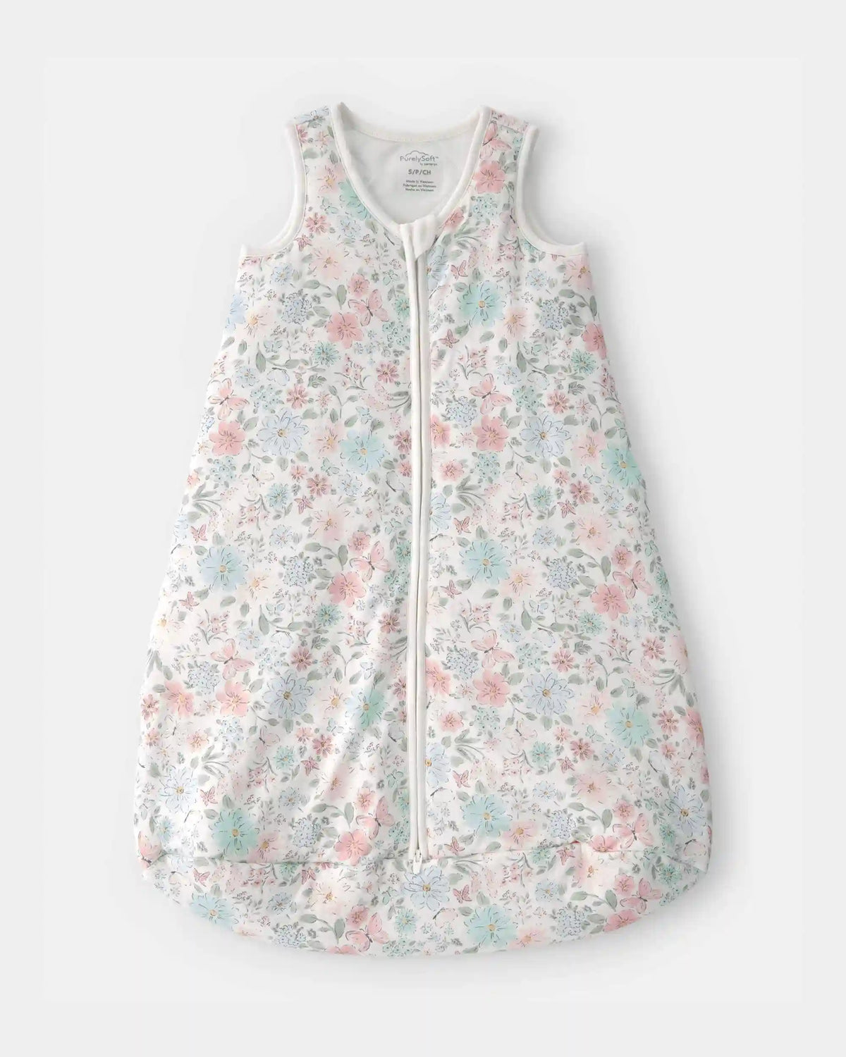 Baby Girl Butterfly Garden 2-Way Zip PurelySoft Wearable Blanket