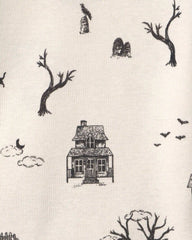 Baby 2-Piece Organic Cotton Pajamas in Spooky Village