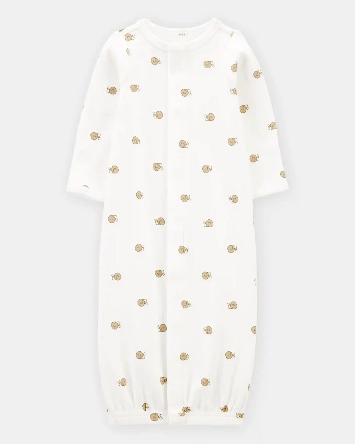 Baby Preemie Snail Cotton Sleeper Gown